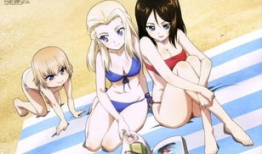 动漫美女泳装,动漫美女的夏日魅力绽放